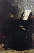 Thomas Eakins, Elizabeth Play the Piano